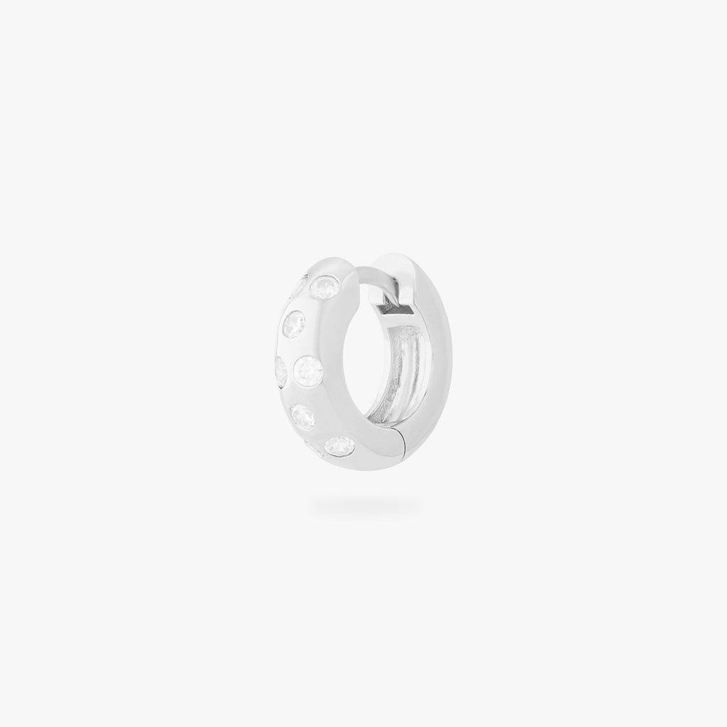 Chunky CZ Huggie