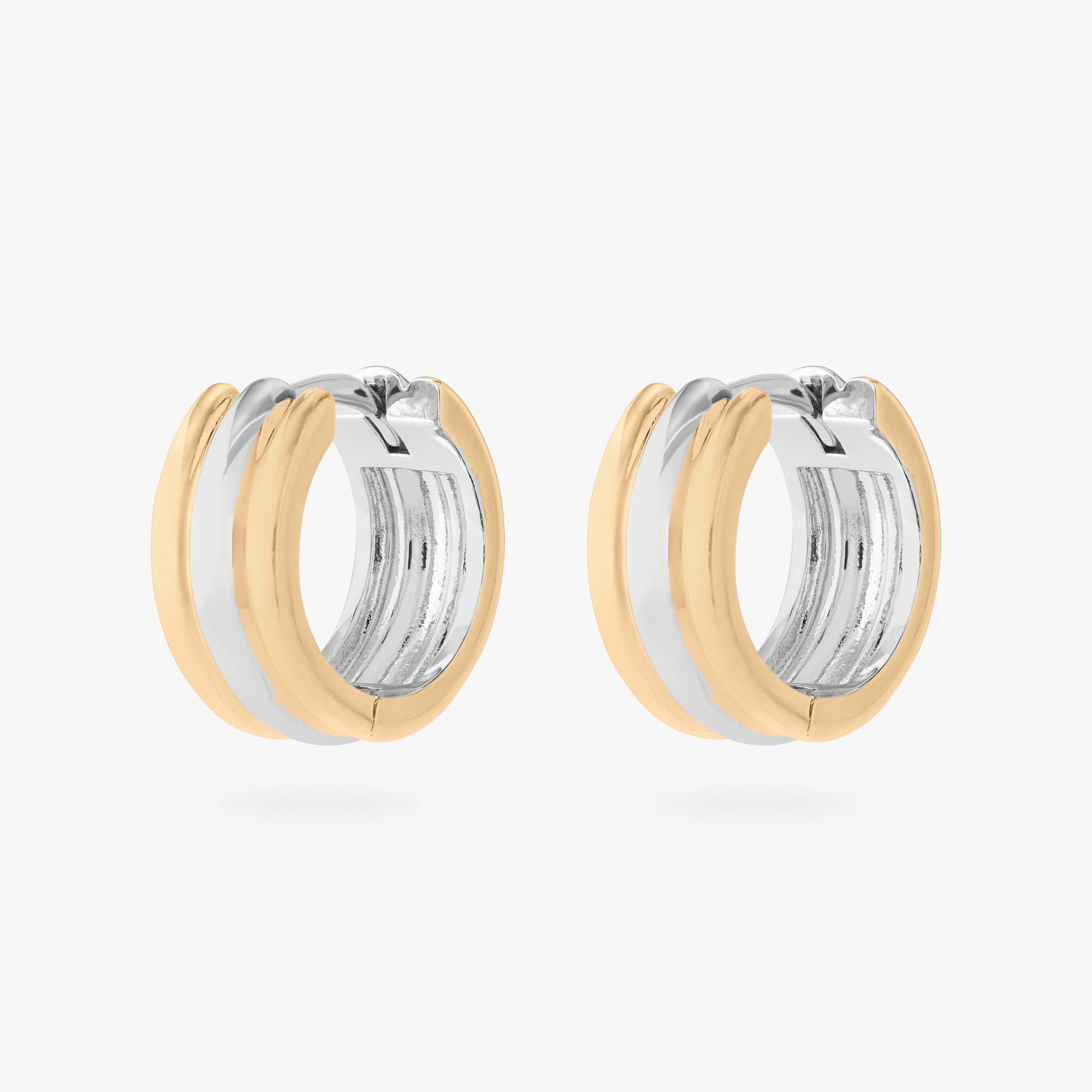 Two Tone Chunky Hoop
