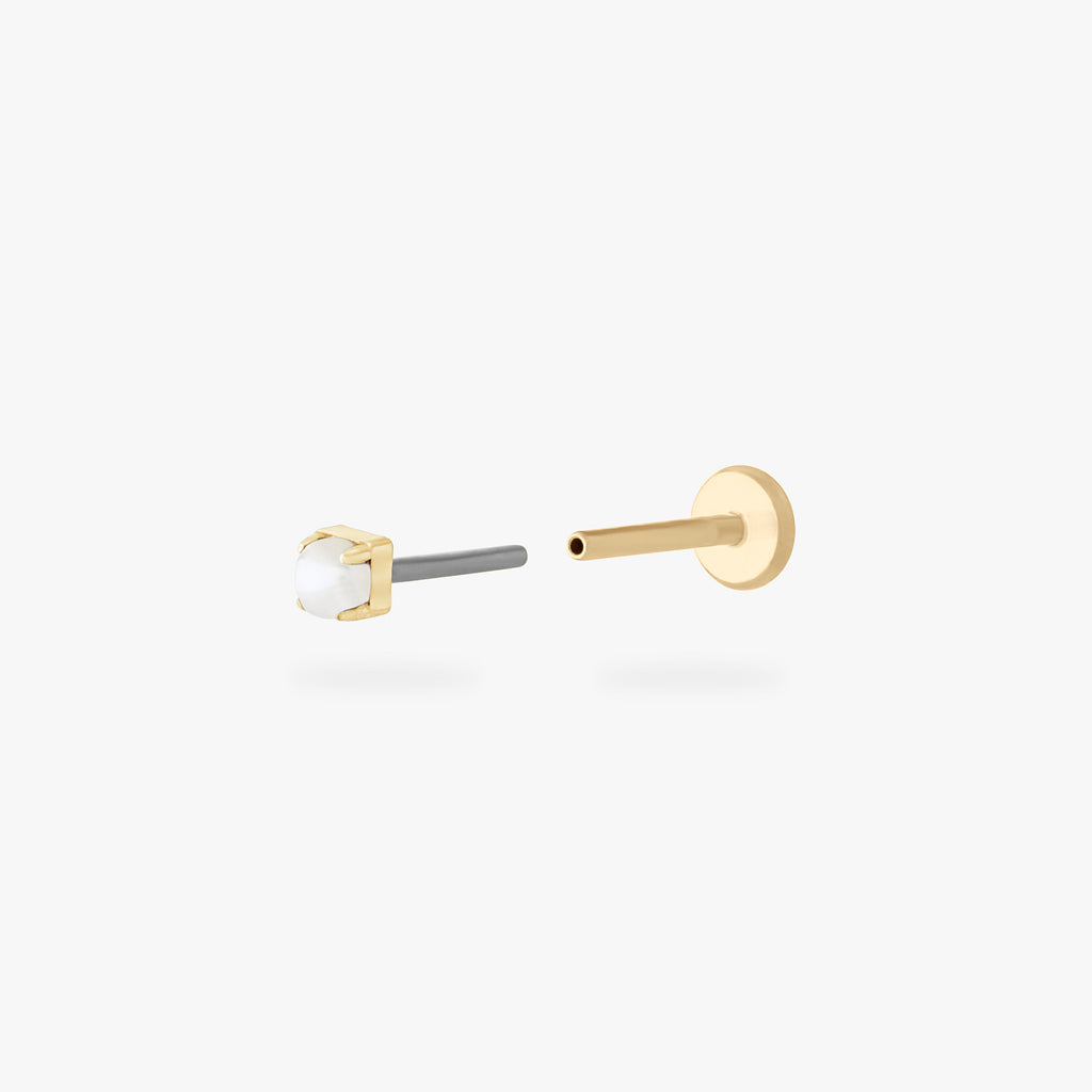 Micro CZ Flatback Stud