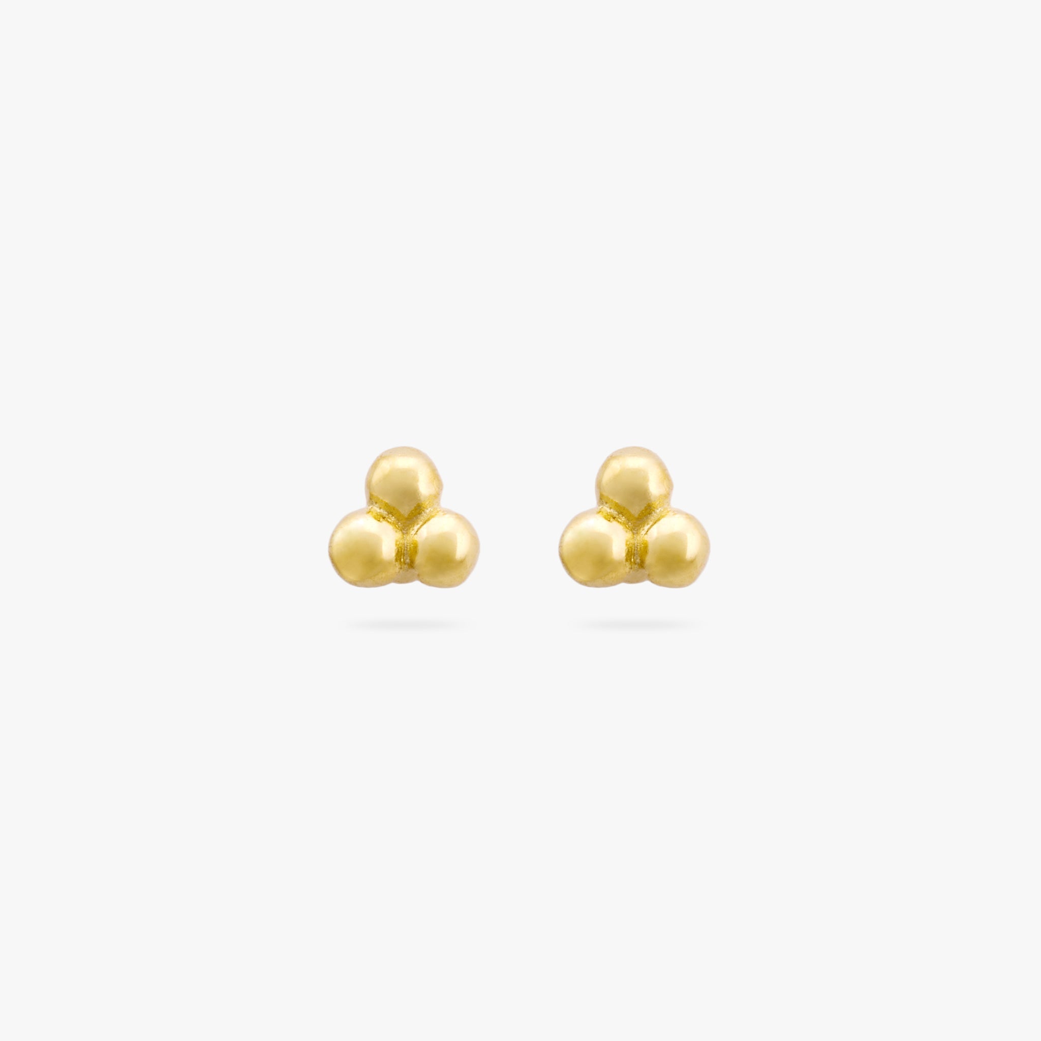 Beaded Triad Stud