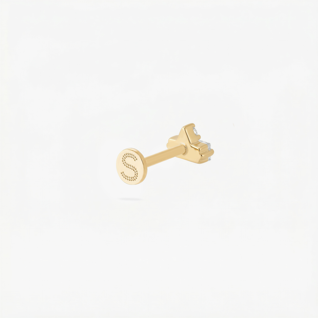 Micro Stacked Baguette Flatback Stud