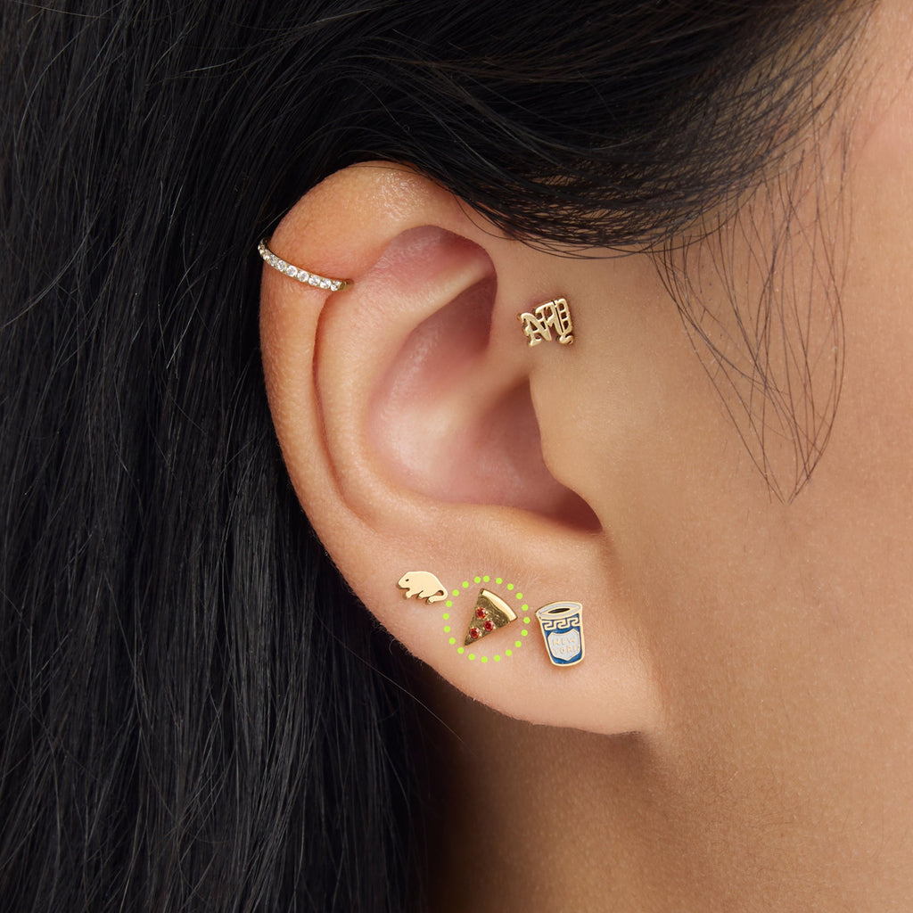 Pizza Flatback Stud